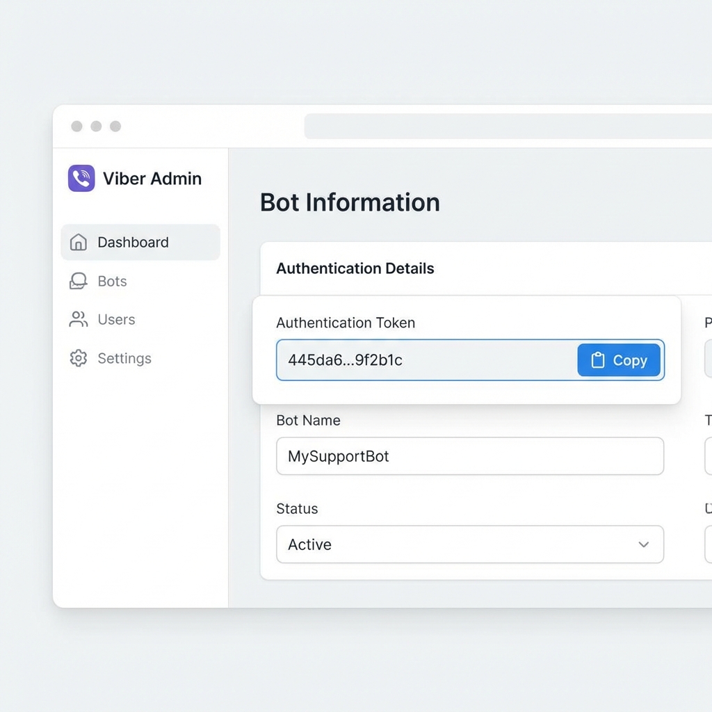 Get Token from Viber Admin Panel